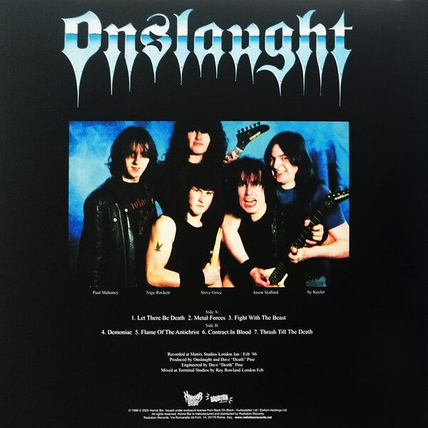  Onslaught  -  the force -blue vinyl 