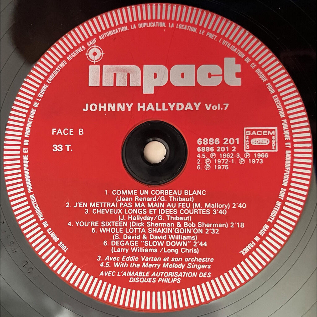  Johnny Hallyday  -  album 2 disques 