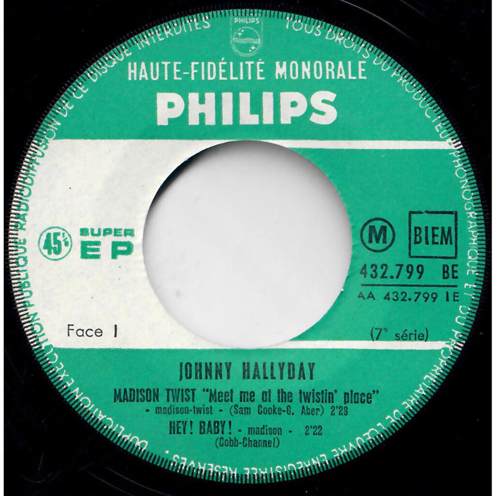  Johnny Hallyday  -  madison twist 