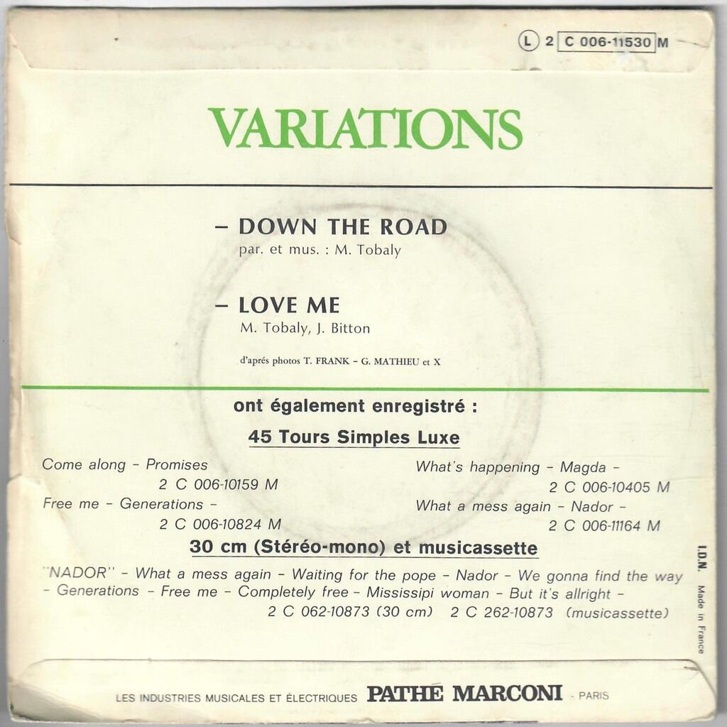  Variations (2)  -  down the road / love me 