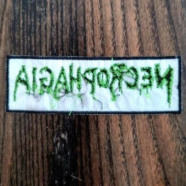  necrophagia  -  official green logo patch 