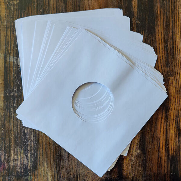  25 sous-pochettes de protection White (Innersleeve) Deluxe disque vinyle 33T avec trou  -  pour disque 12 pouces (30cm) 