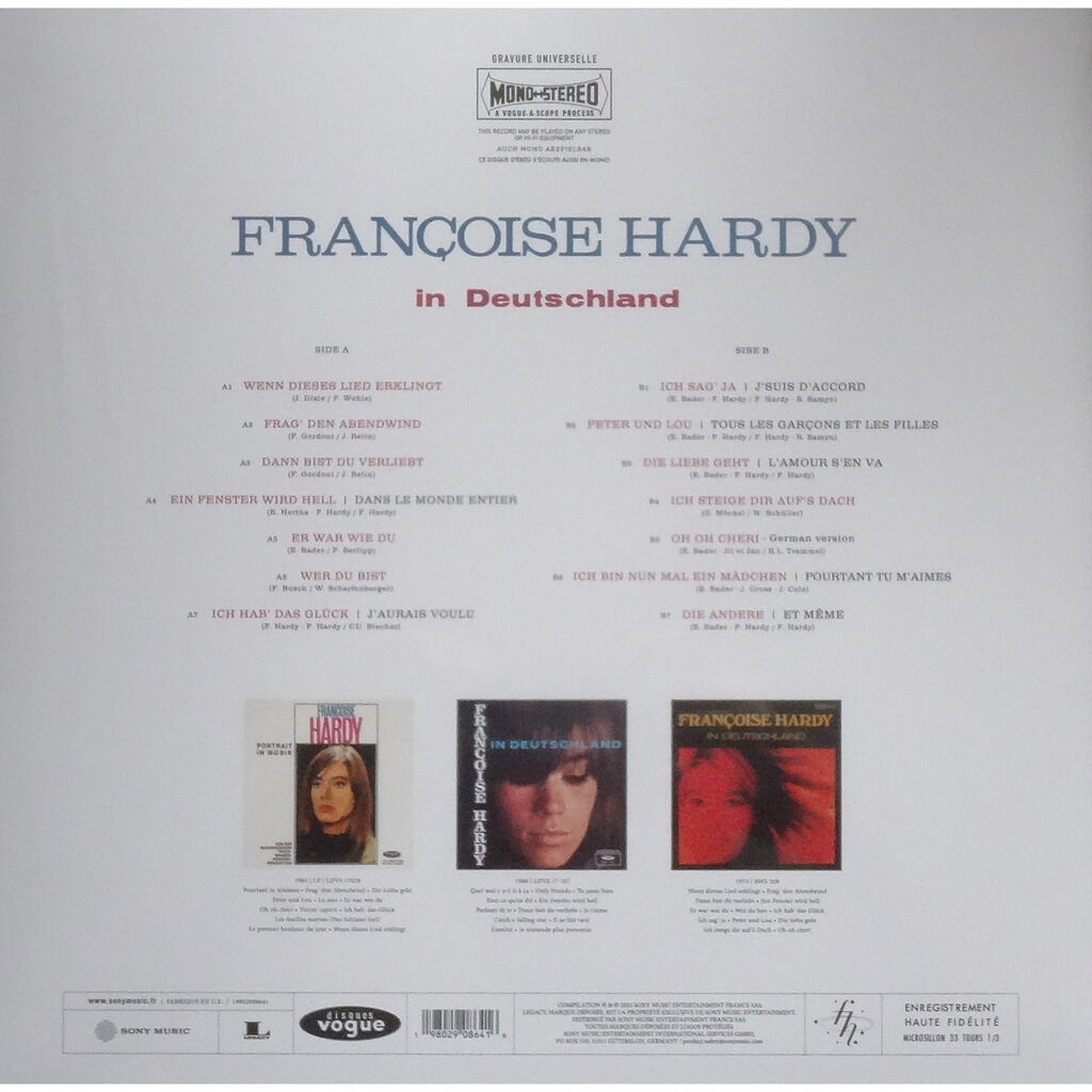  FRANÇOISE HARDY  -  in deutschland 