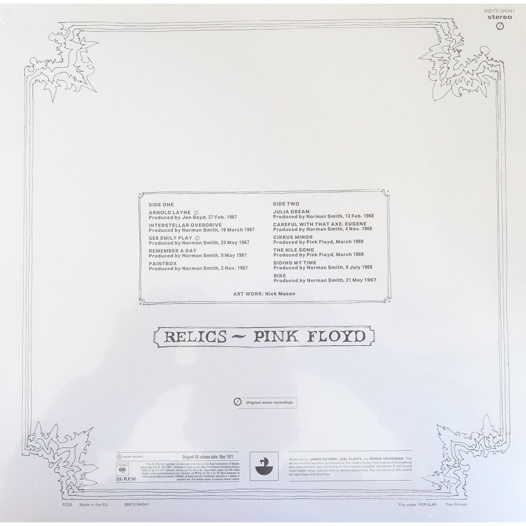  PINK FLOYD  -  relics 