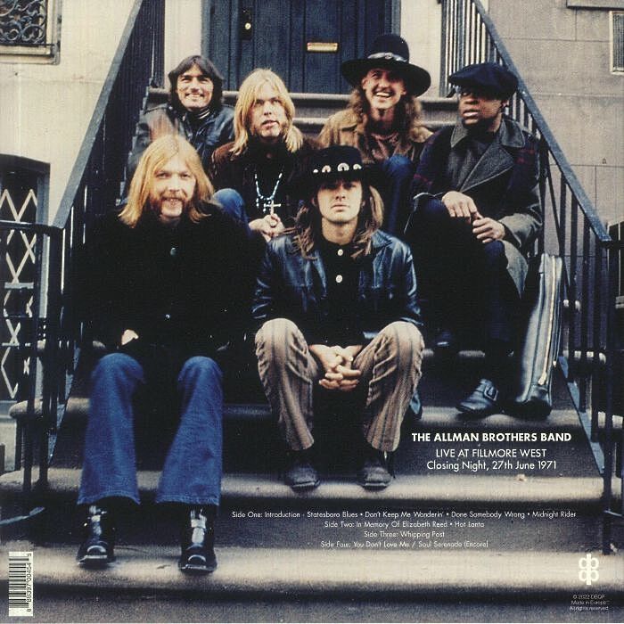  The Allman Brothers Band  -  live at fillmore west closing night 27th june 1971 