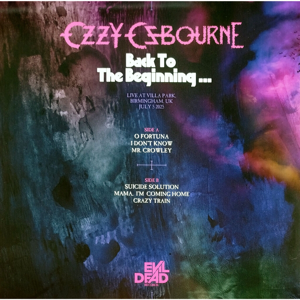 Ozzy Osbourne back to the beginning -smoke purple vinyl , LP