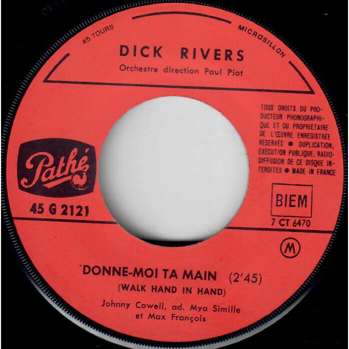  Dick Rivers  -  donne-moi ta main 