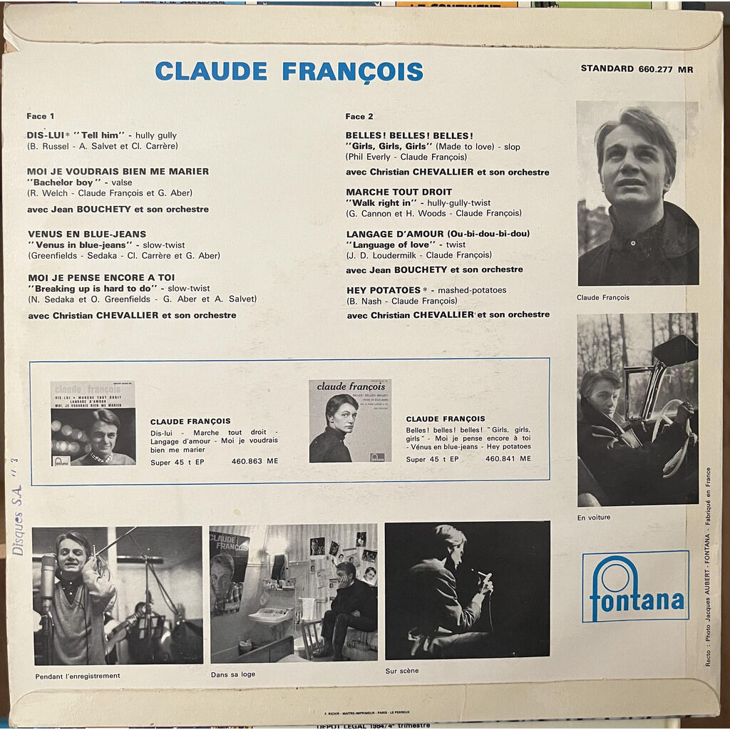  Claude François  -  dis-lui 