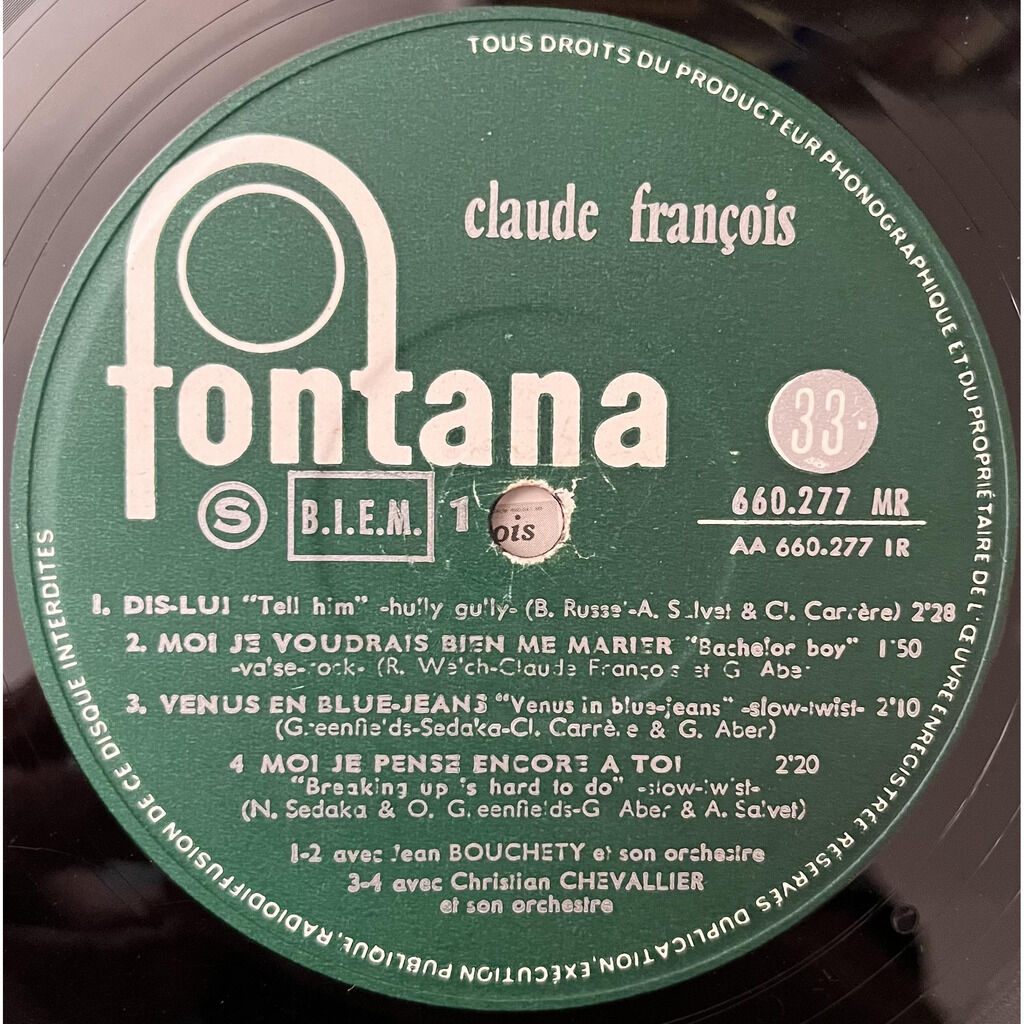  Claude François  -  dis-lui 