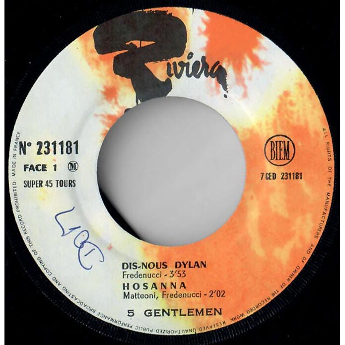  5 Gentlemen  -  dis-nous dylan 