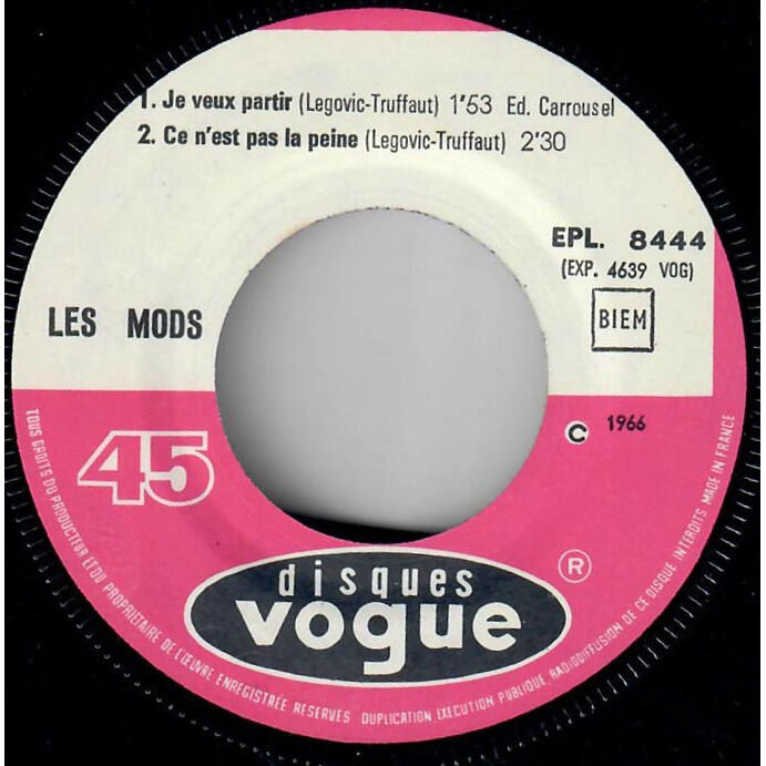  Les Mods  -  je veux partir 