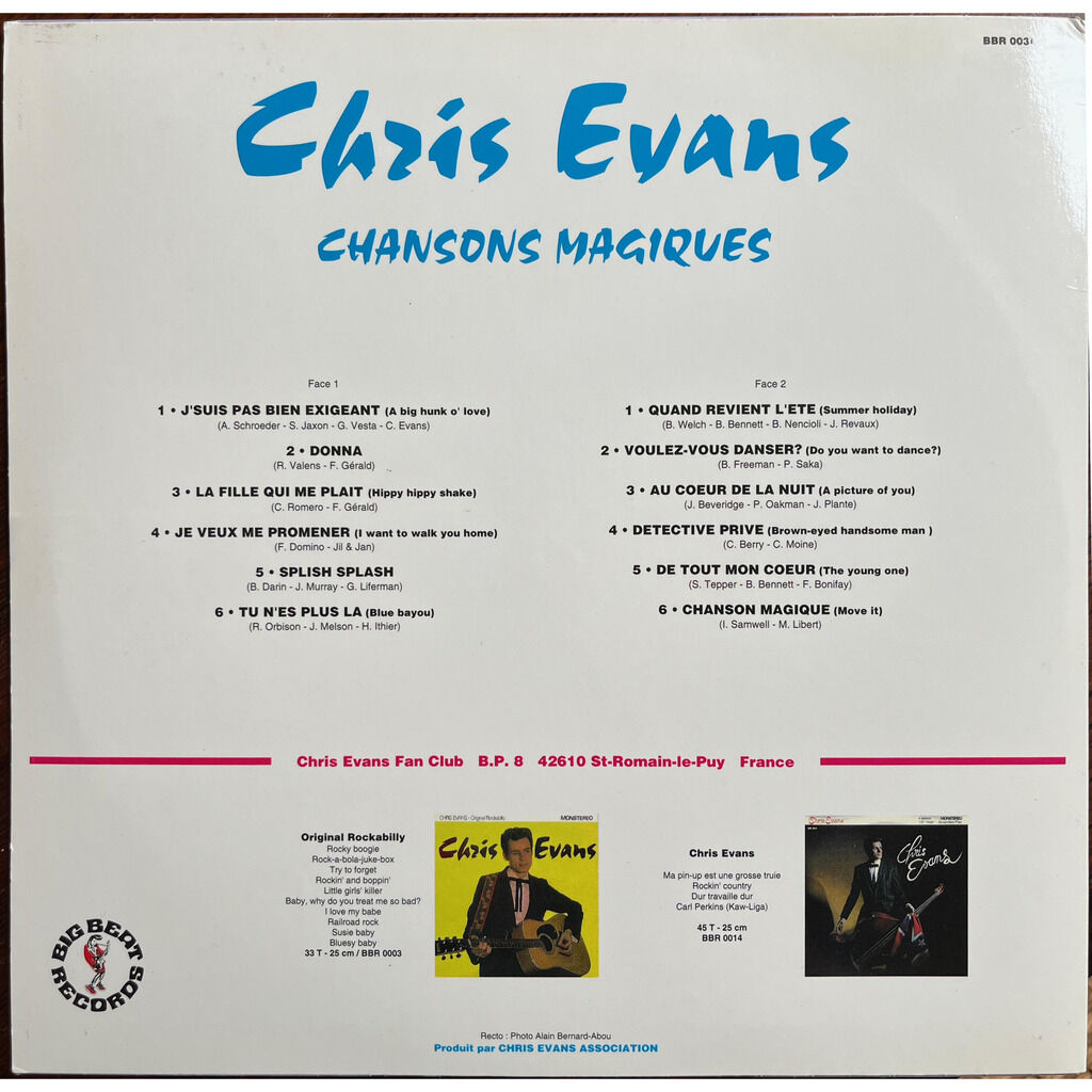  Chris Evans (7)  -  chansons magiques 