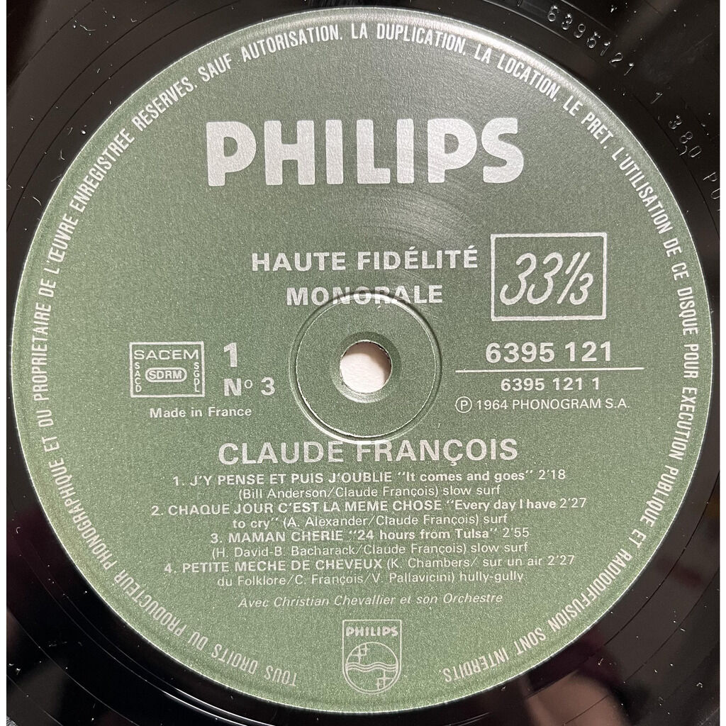  Claude François  -  n° 3 