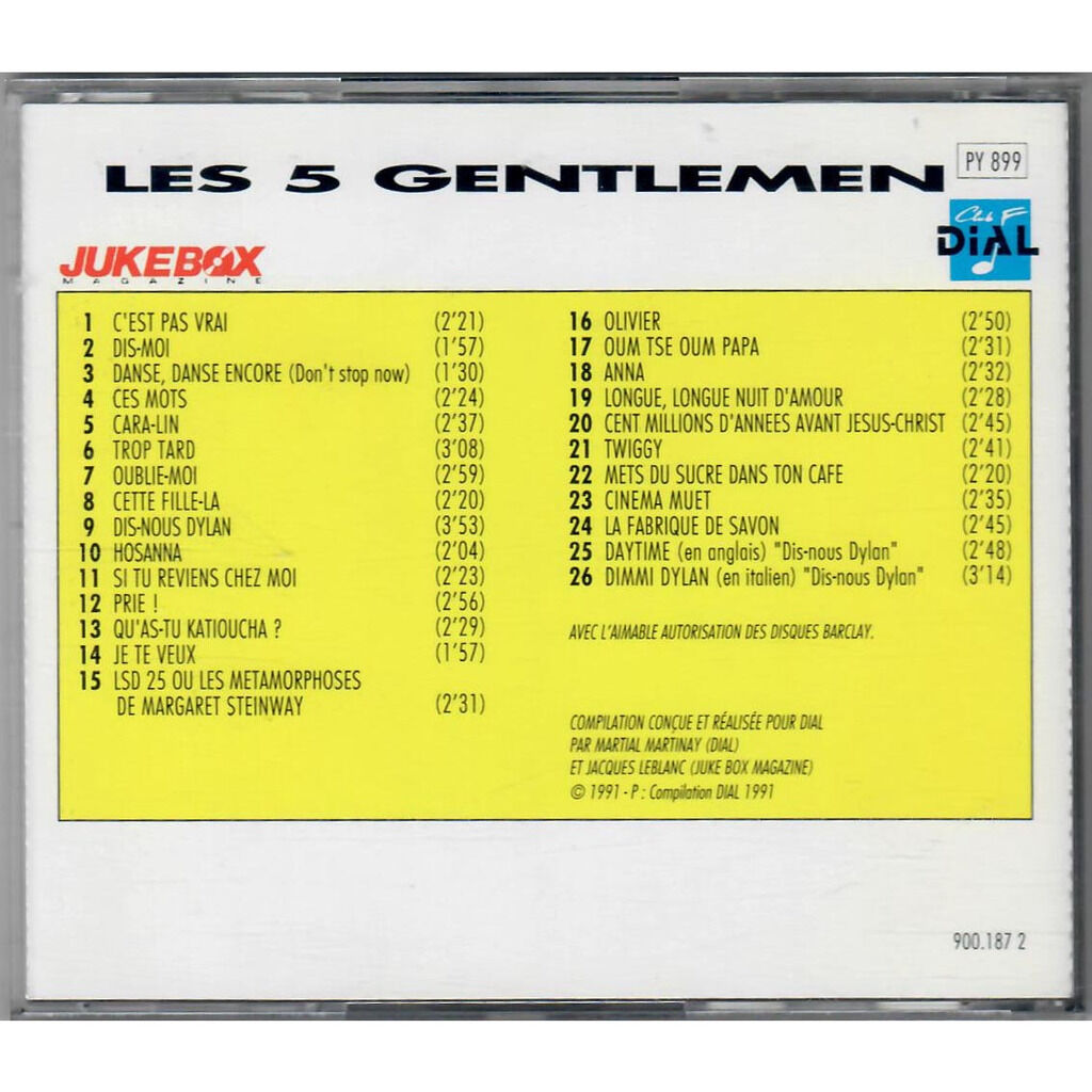  5 Gentlemen  -  les 5 gentlemen 