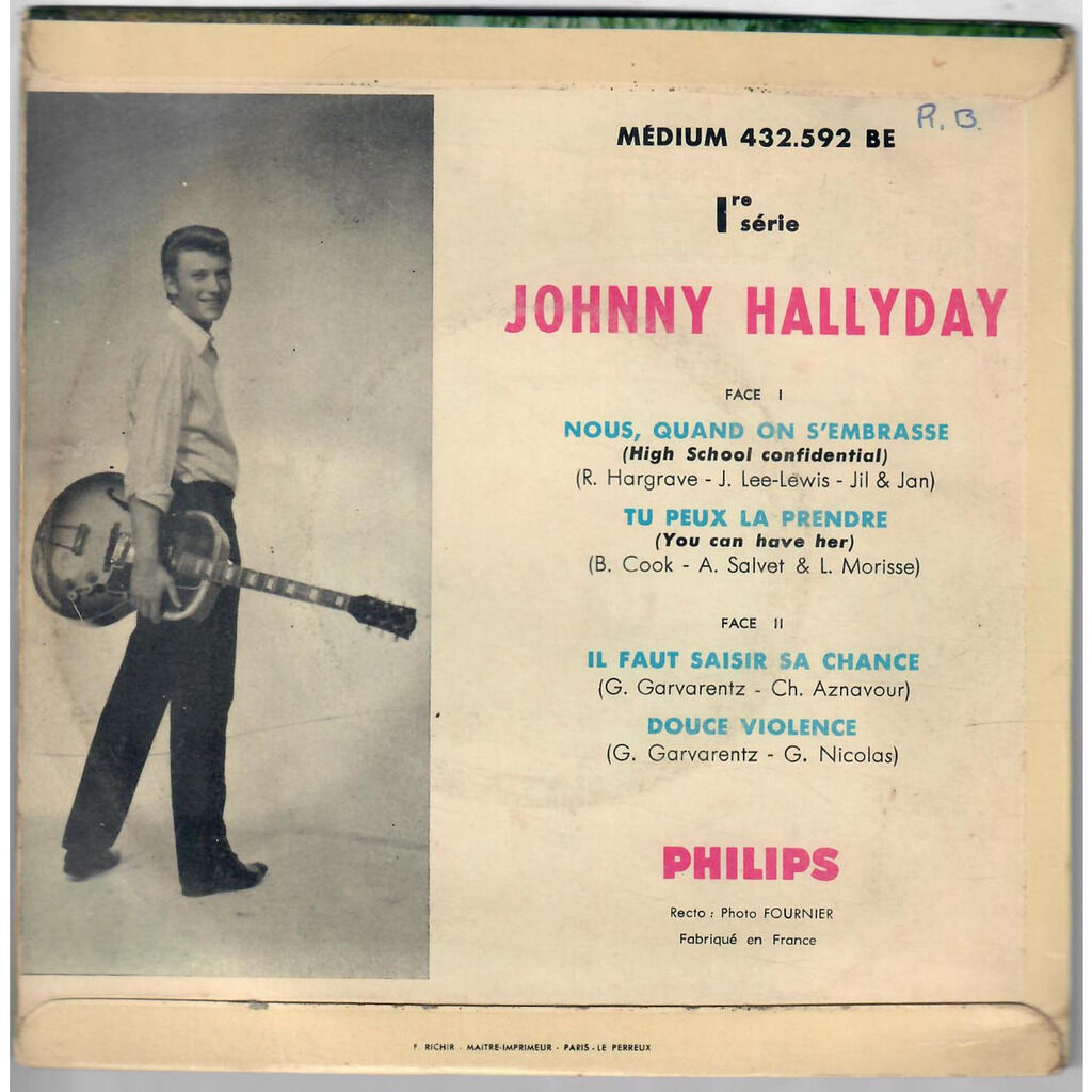  Johnny Hallyday  -  nous quand on s'embrasse 