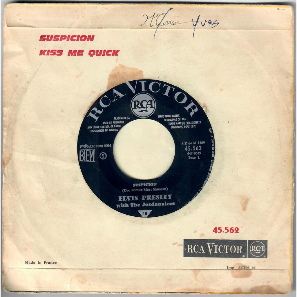  Elvis Presley  -  suspicion 