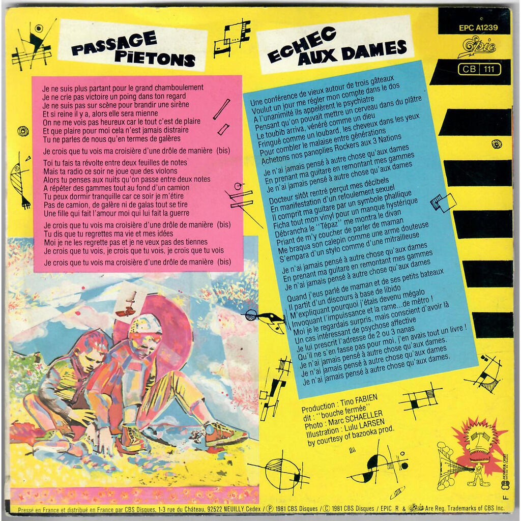  Blessed Virgins  -  echec aux dames / passage piétons 