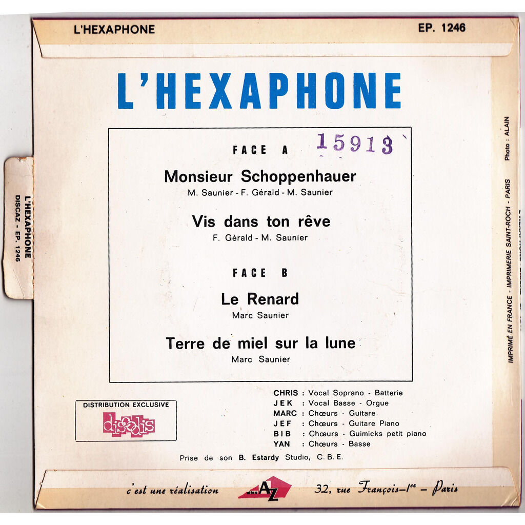  L'Hexaphone  -  monsieur schoppenhauer 