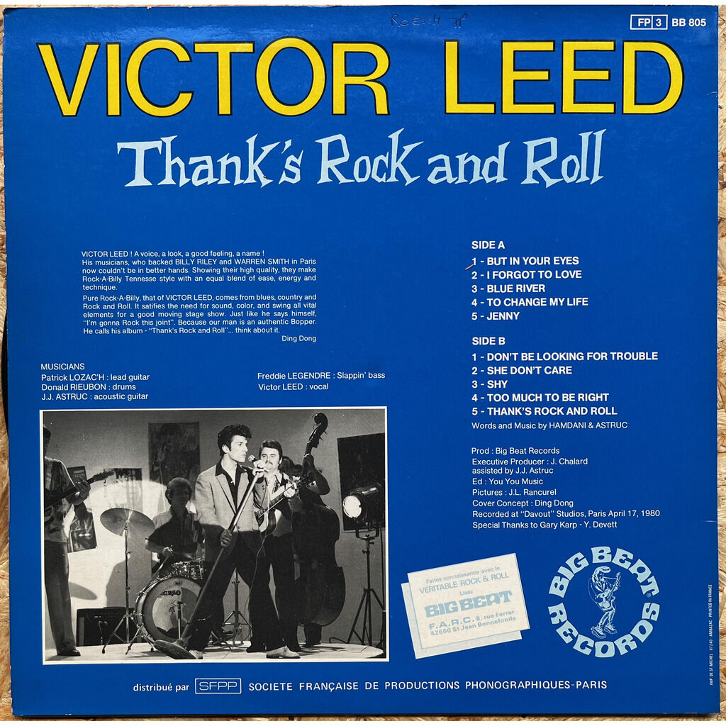  Victor Leed  -  thanks rock and roll 