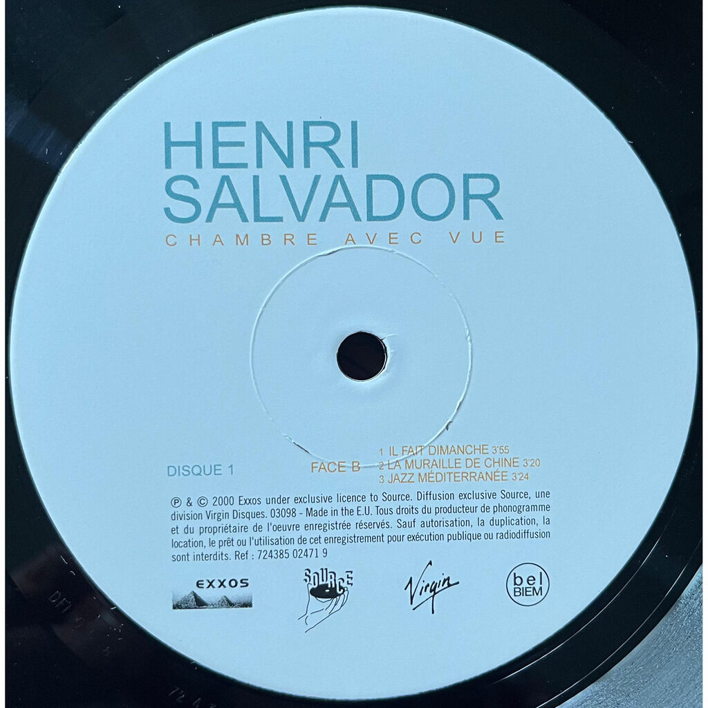  Henri Salvador  -  chambre avec vue 