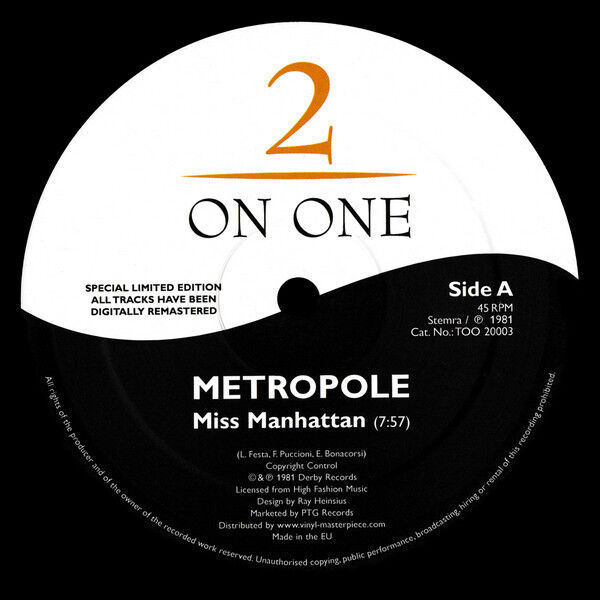  METROPOLE / KASSO  -  miss manhattan / dig it 