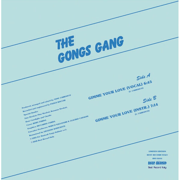  GONG'S GANG  -  gimme your love 