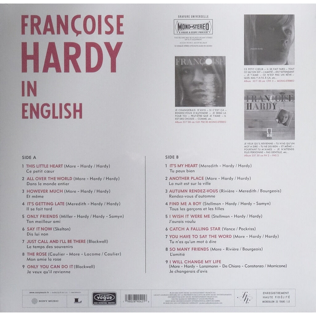  françoise hardy  -  in english 
