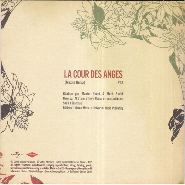  MAXIM NUCCI  -  la cour des anges 