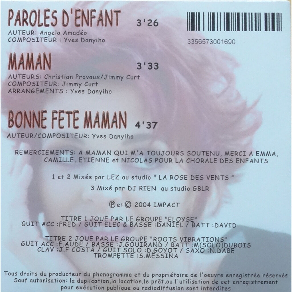  MARTINE MALORY  -  paroles d'enfant 