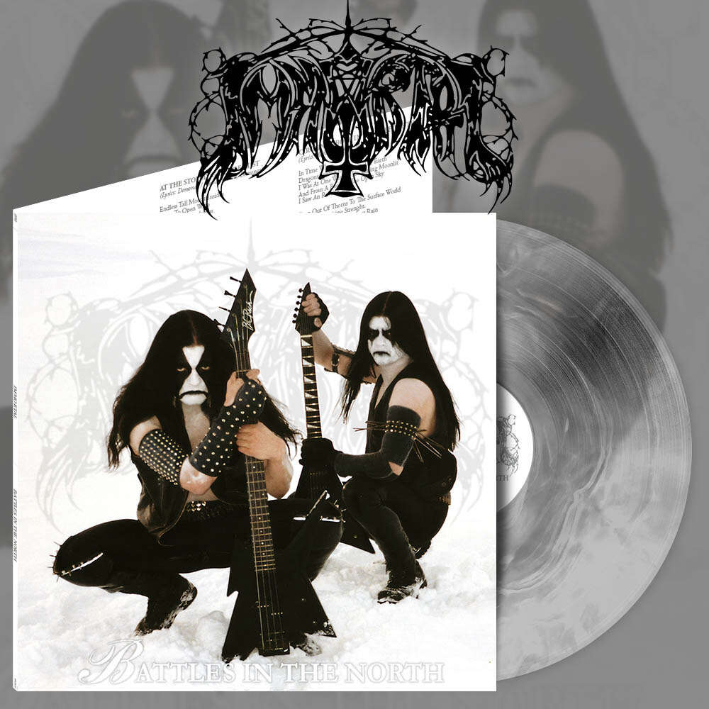 IMMORTAL at the heart of winter. galaxy vinyl, LP GATEFOLD for