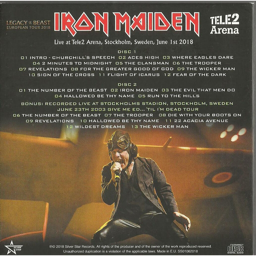  iron maiden  -  stockholm 2018 