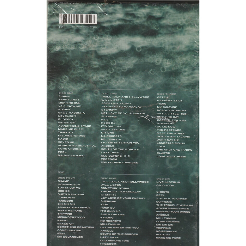  robbie williams  -  in and out of consciousness box 3 cd 3dvd 