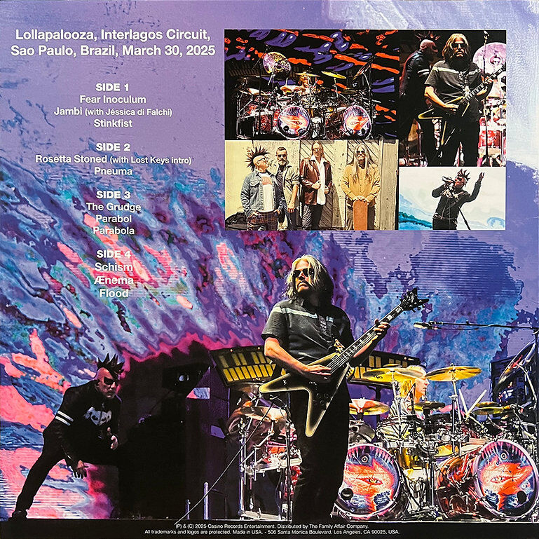  Tool  -  lollapalooza brazil -yellow vinyl 