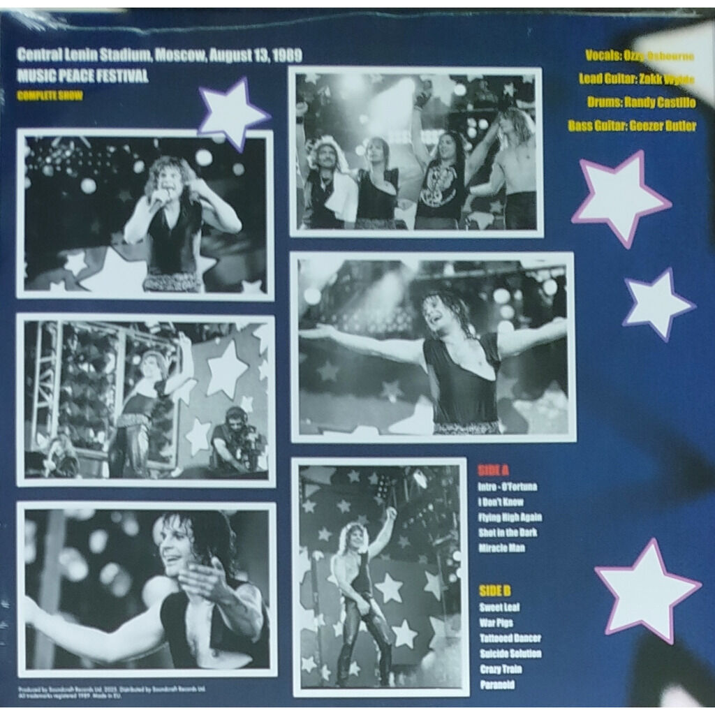  Ozzy Osbourne  -  flying high, prince of darkness -blue vinyl 