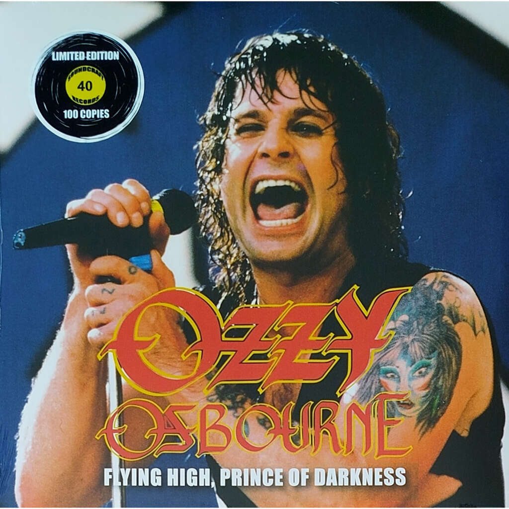  Ozzy Osbourne  -  flying high, prince of darkness -yellow vinyl 