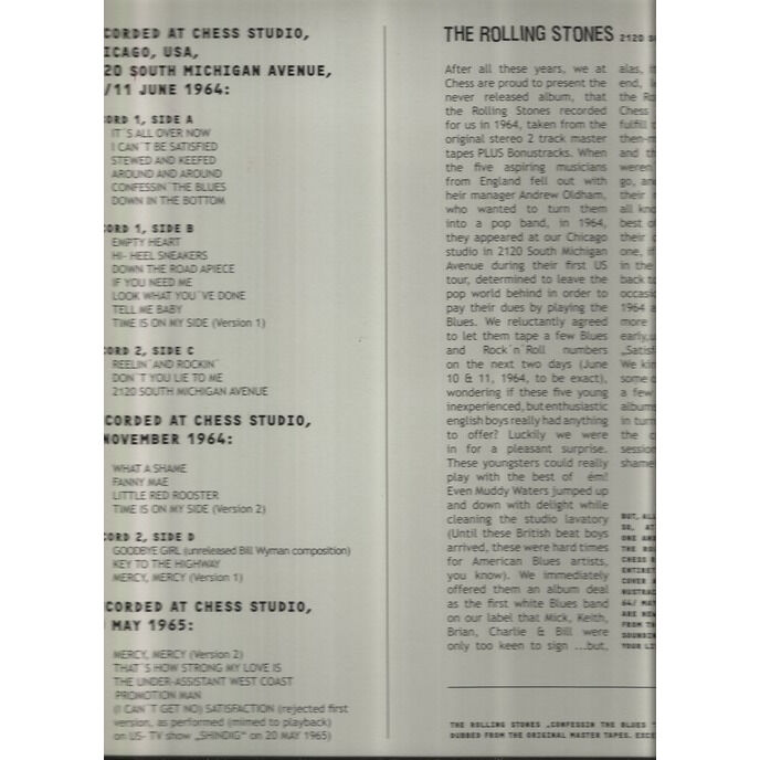  the rolling stones  -  2120 south michigan avenue 