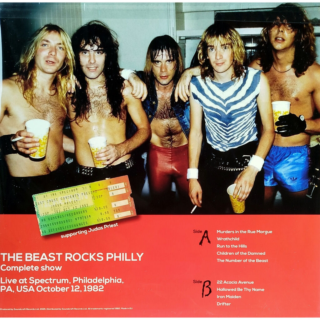  Iron Maiden  -  the beast rocks philly -yellow vinyl 