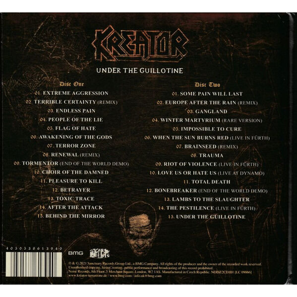  Kreator  -  under the guillotine - the noise records anthology 