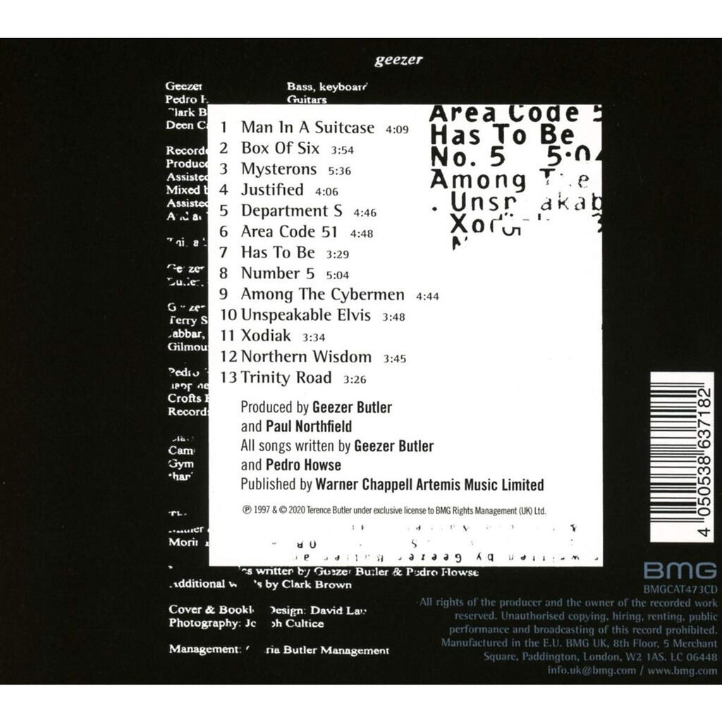  Geezer Butler  -  black science 