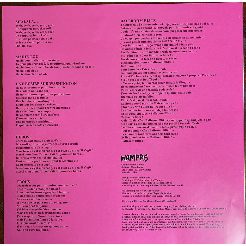  Les Wampas  -  tutti frutti 