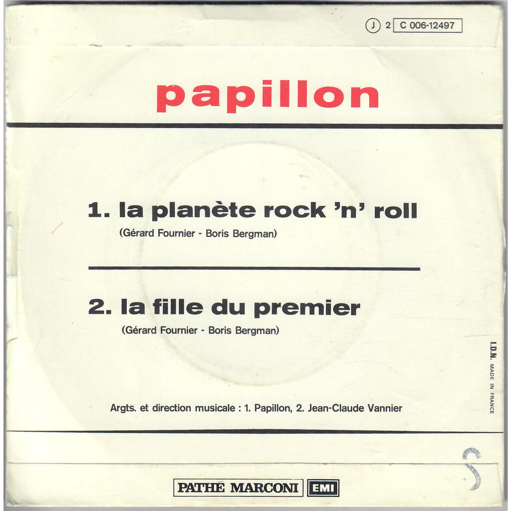  Papillon (16)  -  la planète rock 'n' roll / la fille du premier 