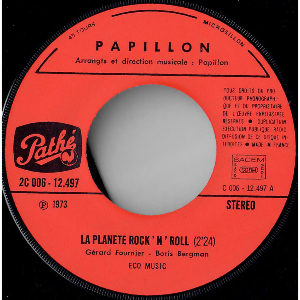  Papillon (16)  -  la planète rock 'n' roll / la fille du premier 
