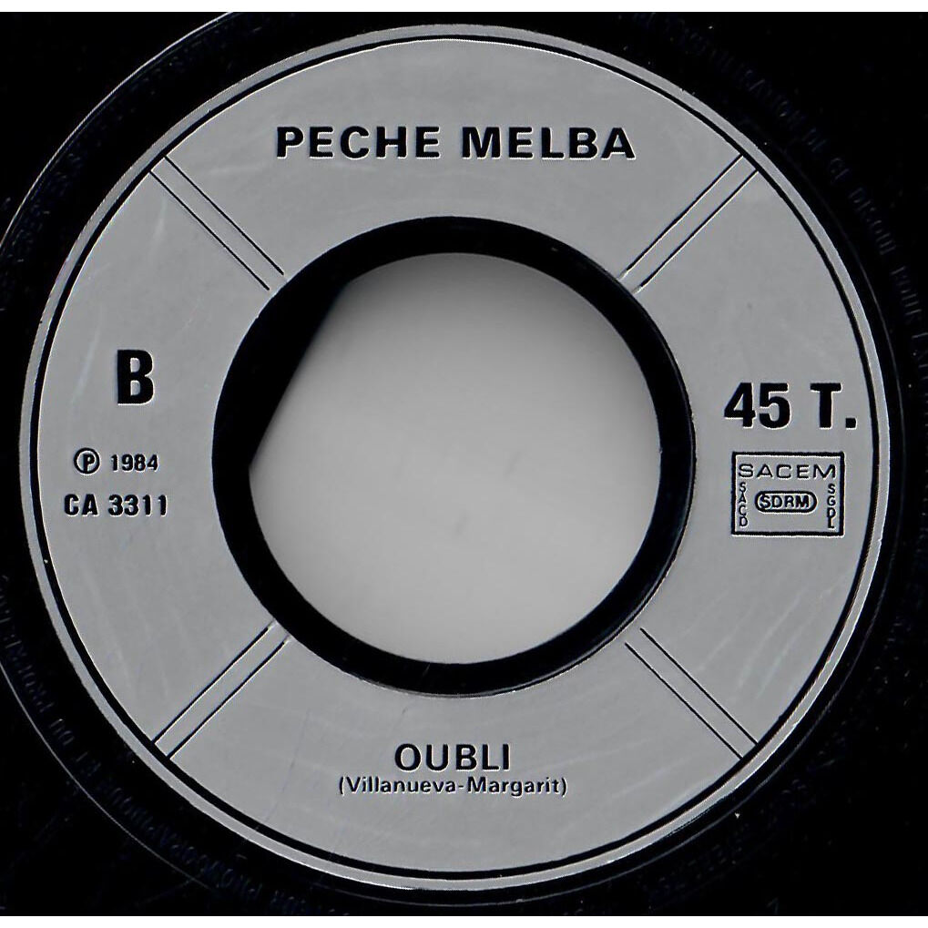  Pêche Melba  -  seul 
