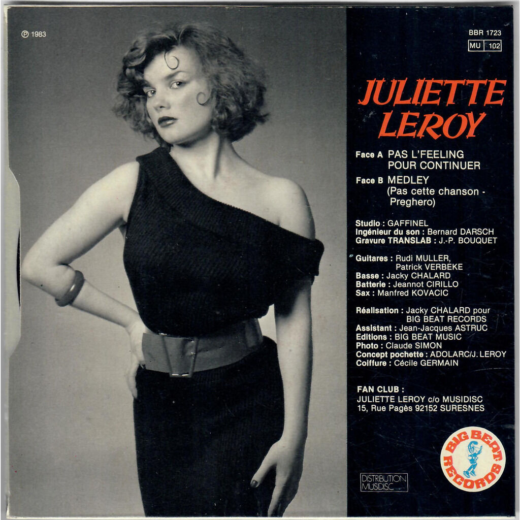  Juliette Leroy  -  pas l'feeling pour continuer / medley (pas cette chanson - preghero 