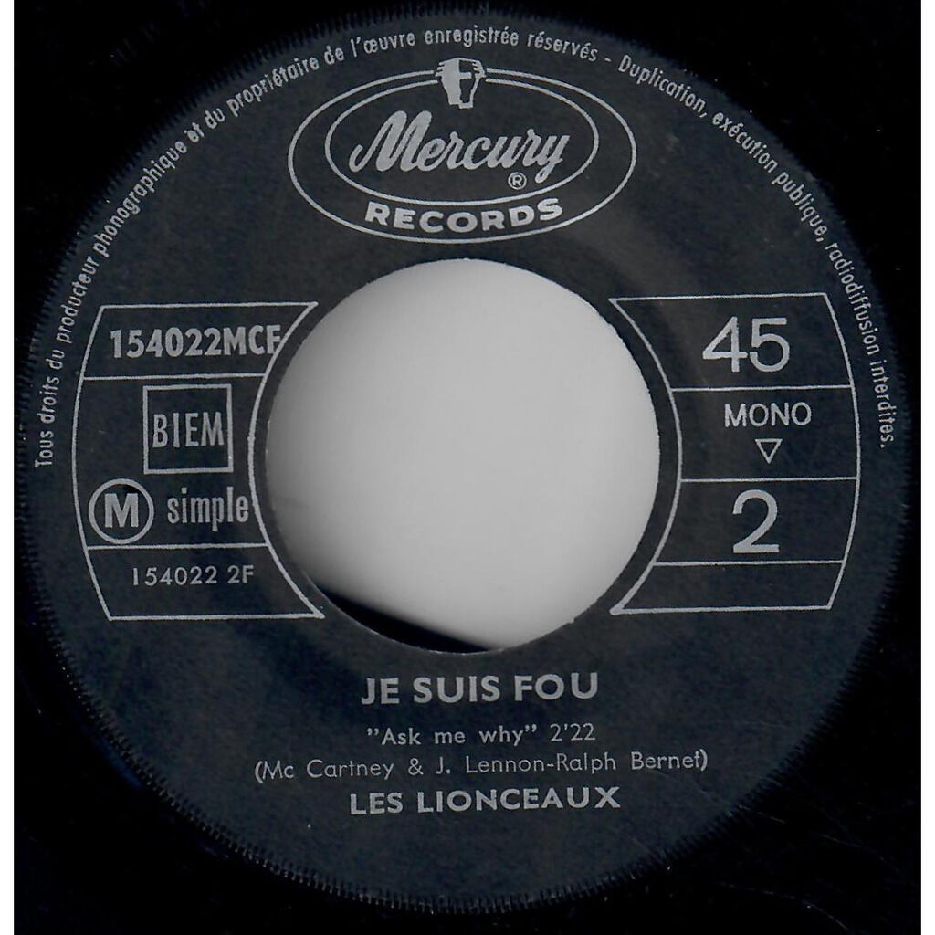  Les Lionceaux  -  je ne peux l'acheter / je suis fou 