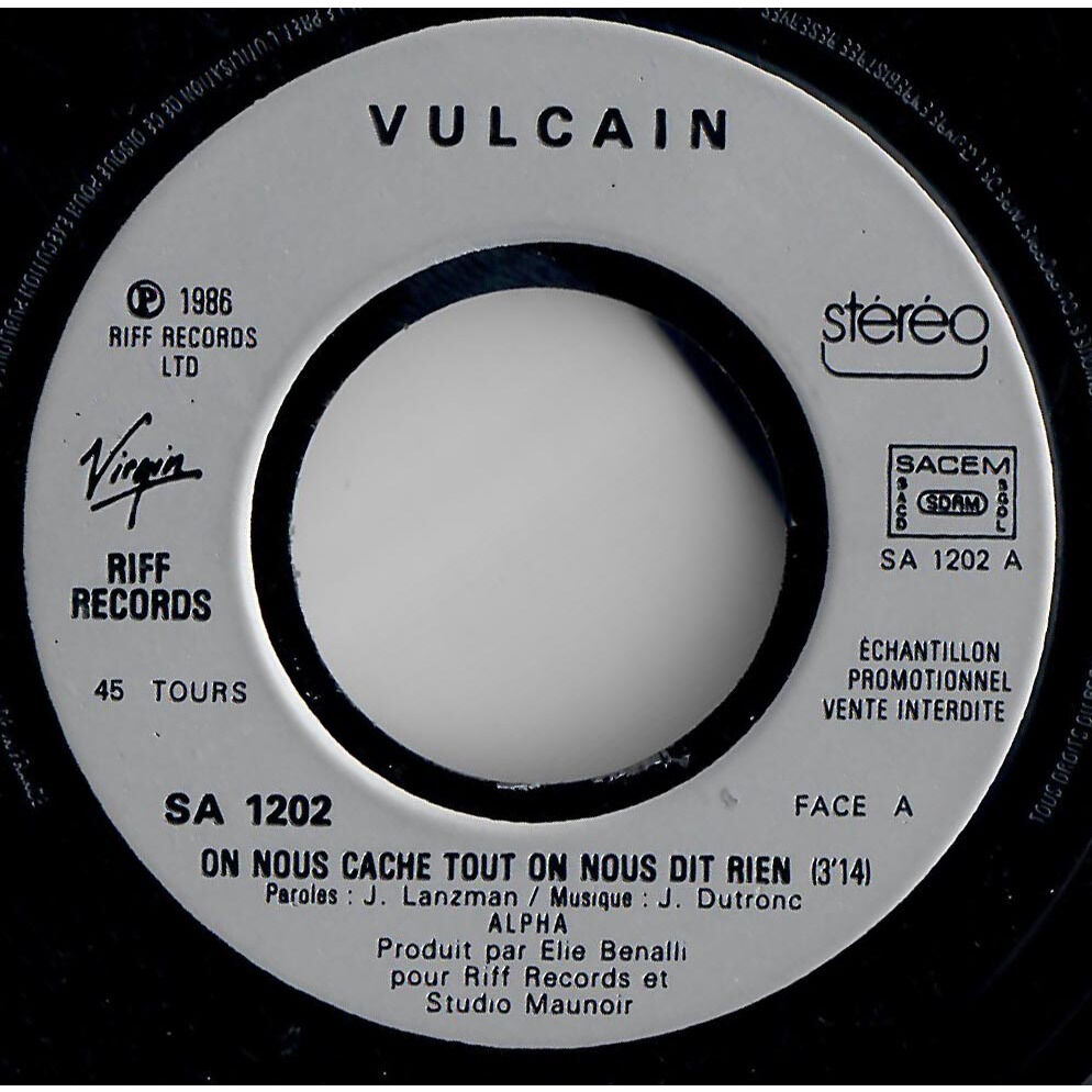  Vulcain  -  on nous cache tout on nous dit rien 