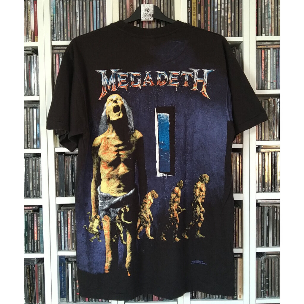  megadeth  -  countdown to extinction (xl size) all over print vintage t-shirt 1992 