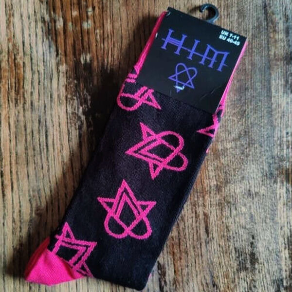  him  -  pink heartagram official ankle socks unisex 