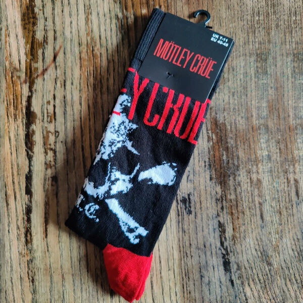  Motley Crue  -  skull and crossbones official ankle socks unisex 
