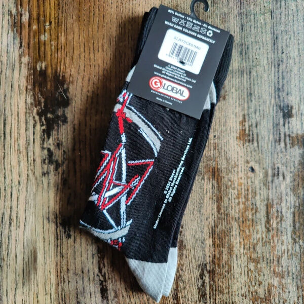  Slayer  -  pentagram official ankle socks unisex 